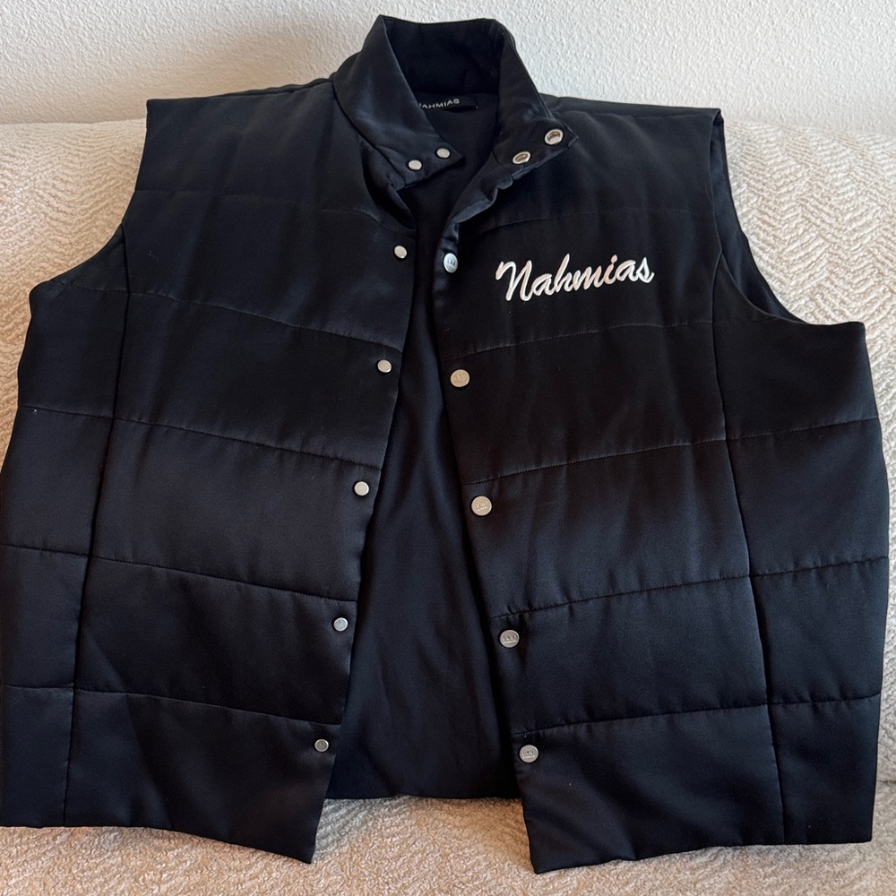 Nahmias Men's Black Quilted Vest
